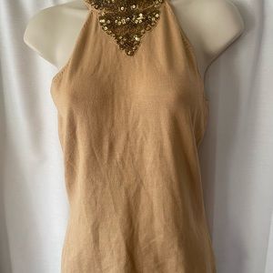 INC. Dressy Gold Top.